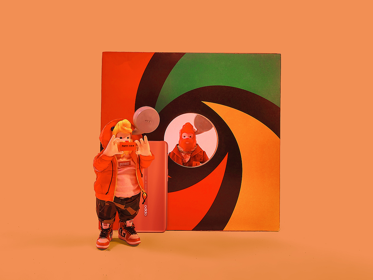 BONG x OPPO x 潮库CKOO “橙”以九（图ZMTYzMzYyMTYw） - 玩具 - 站酷设计师妖米星球原创素材 - 站酷ZCOOL