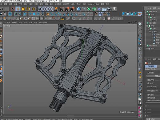 C4D产品建模布线