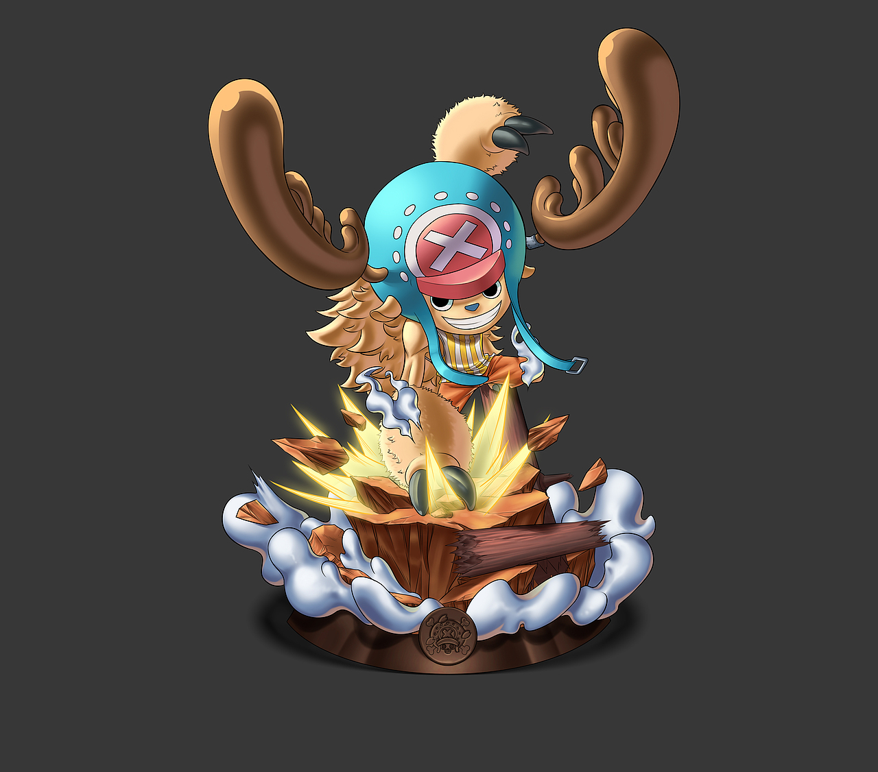 《飞天乔巴》_SD_海贼王手办雕像（图ZMTQyMjM4ODE2） - 概念设定 - 站酷设计师i茂茂原创素材 - 站酷ZCOOL