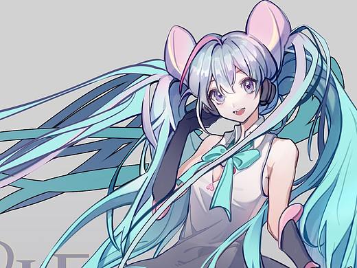 MIKU-桃版（個人主頁-ZNTM5OTExMjQ=） - 其他動漫 - 站酷設(shè)計師此寶原創(chuàng)素材 - 站酷ZCOOL