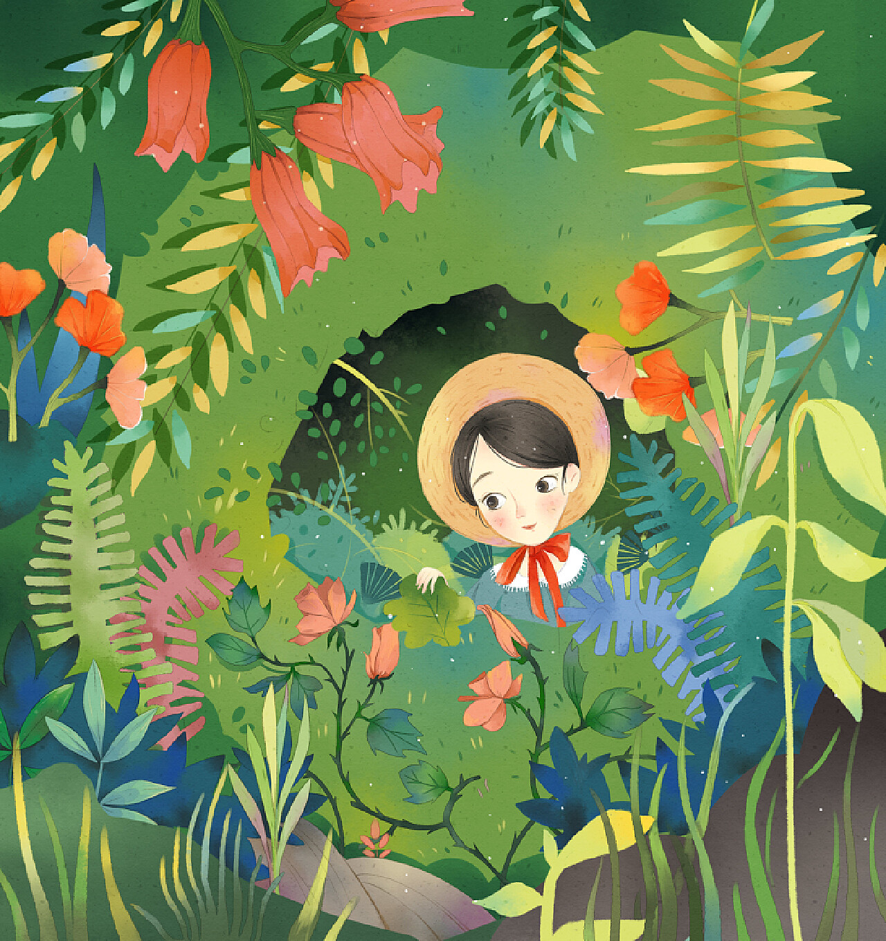 The Secret Garden 秘密花园|插画|绘本|Aika碧 - 原创作品 - 站酷 (ZCOOL)