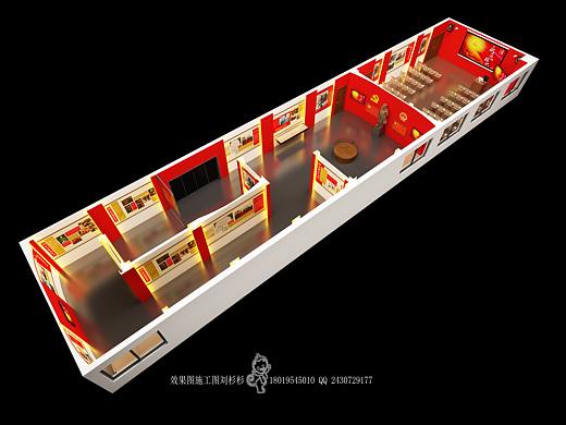 党建展厅鸟瞰