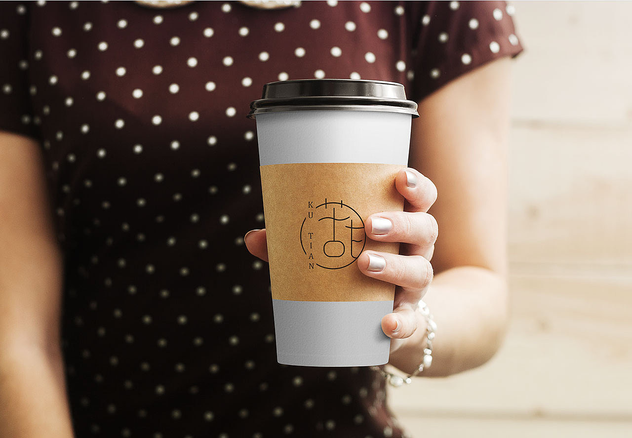 小众咖啡店平面品牌苦甜logo字体设计