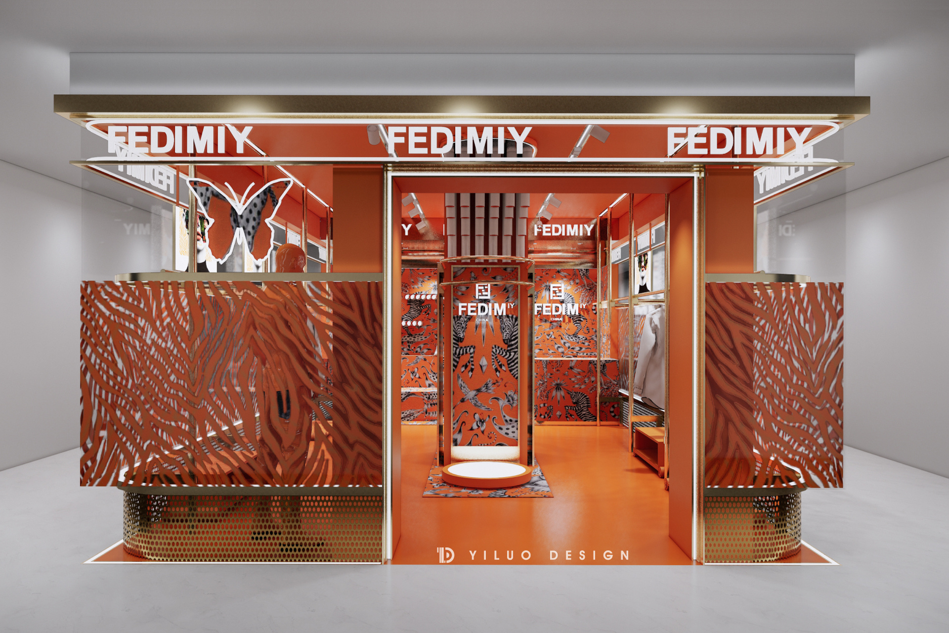 yld studio|fedimiy 服装潮牌快闪店形象设计