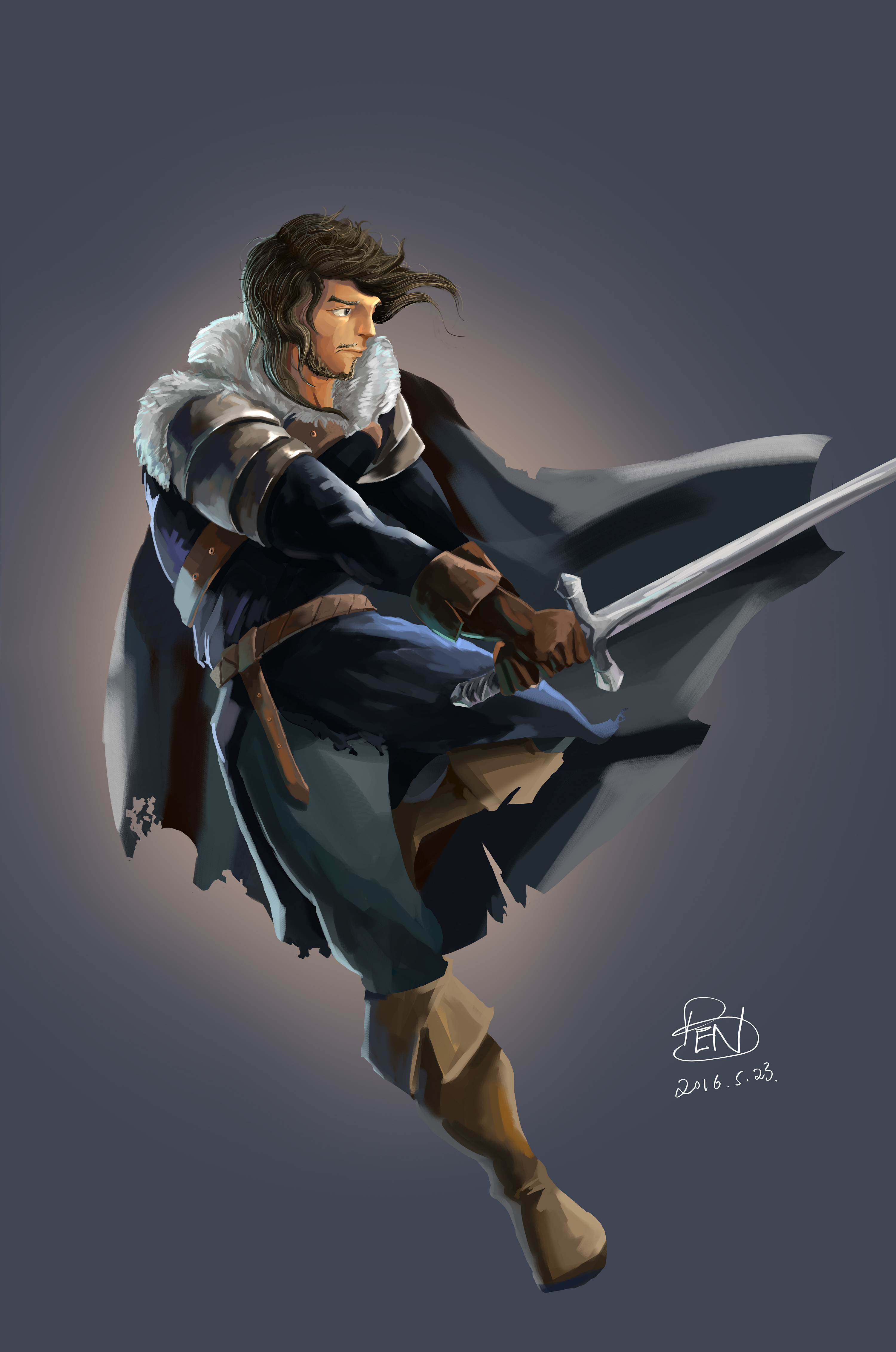 you know nothing, lord commander|插画|创作习作|benhur41 - 原创