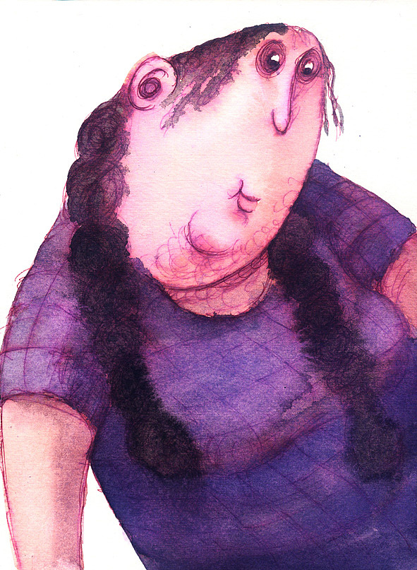 肥胖一族（一）（图ZMTM2MzQ2ODIw） - 新锐潮流插画 - 站酷设计师尹成伟的艺术故事原创素材 - 站酷ZCOOL