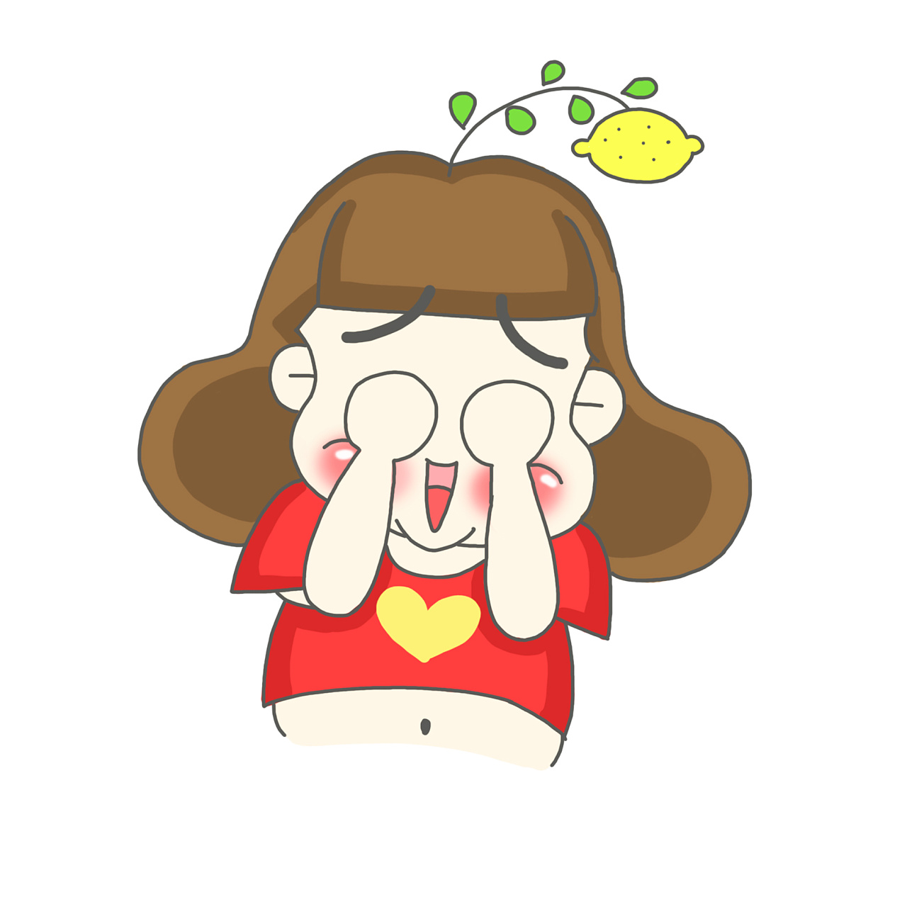 短发胖嘟嘟柠檬同学