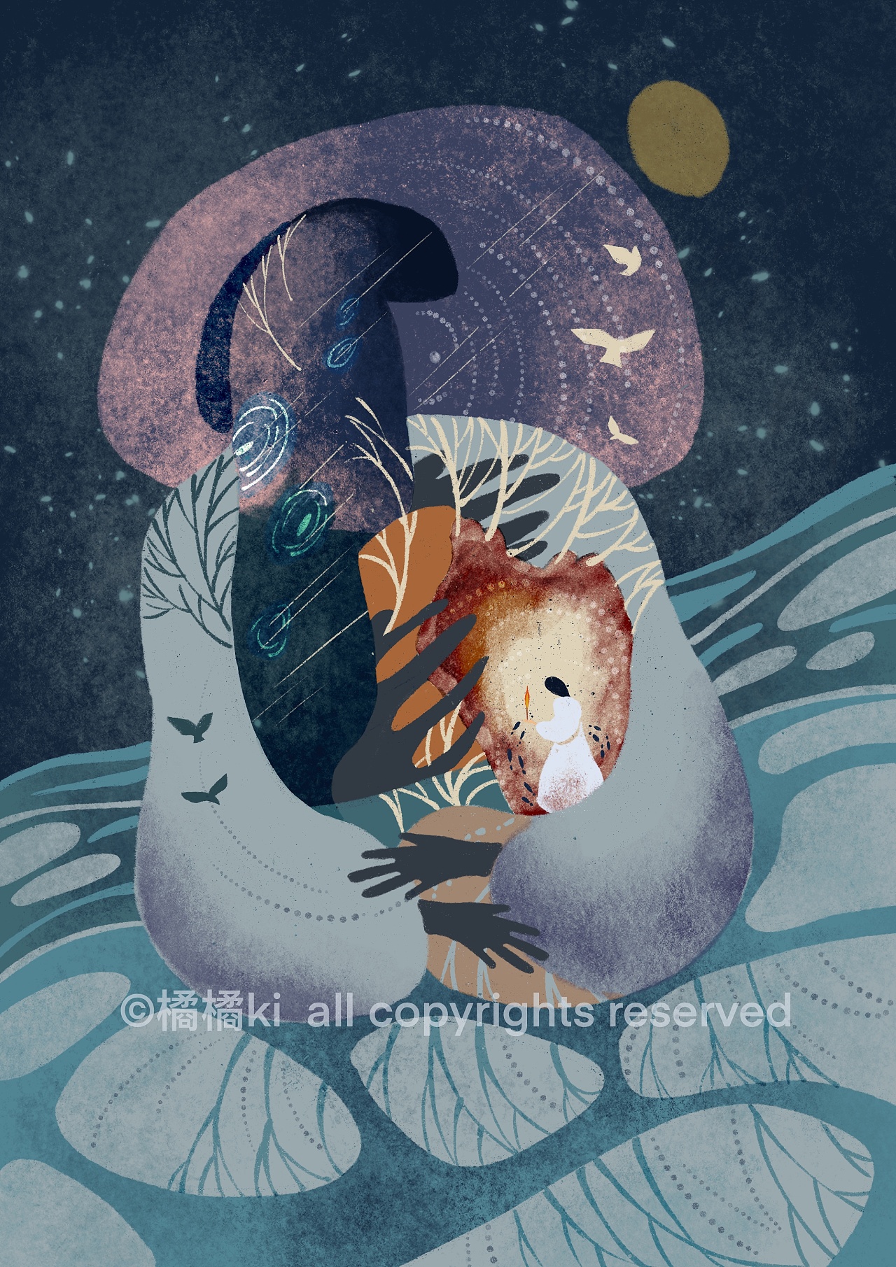 《情绪插画》|插画|创作习作|橘橘ki - 原创作品 - 站酷 (zcool)