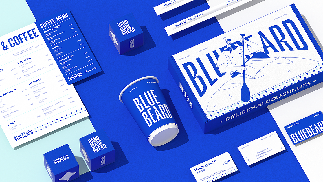 BLUEBEARD烘焙面包品牌全案设计(图ZMjg3NzQyMzgw) - 品牌 - 站酷设计师东临Dolin原创素材 - 站酷ZCOOL