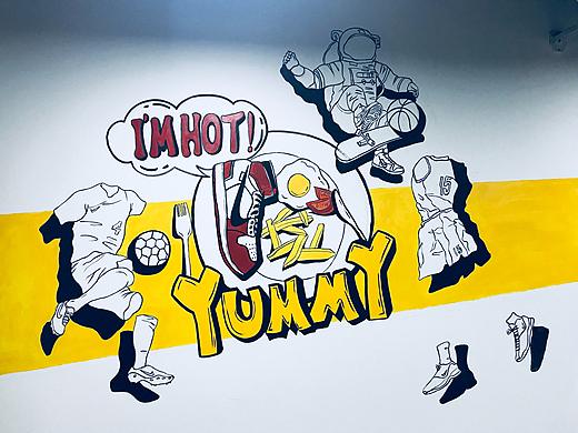 墙面插画