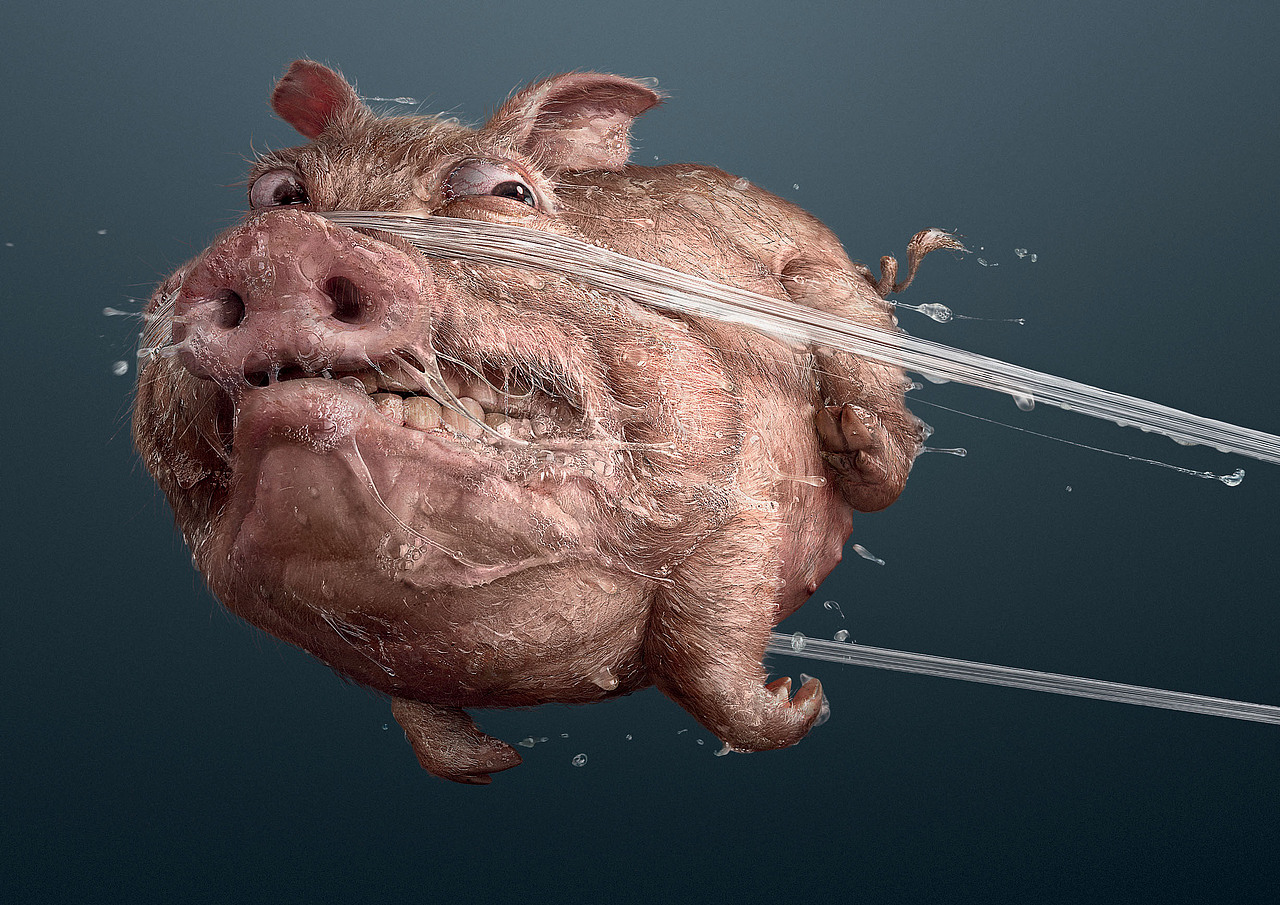 舒克牙线－猪（图ZMjE3Njc2MzY=） - 人物/生物 - 站酷设计师0077Lyon原创素材 - 站酷ZCOOL