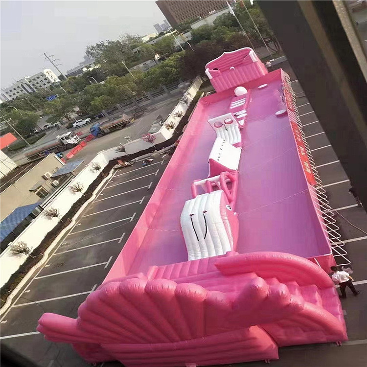 主题支架游泳池租赁水上冲关玩具出售户外大型水乐园