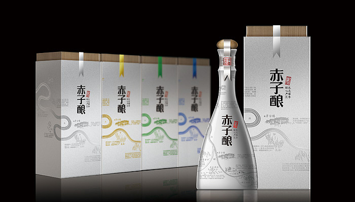 赤子酿-白酒包装设计（图ZMjQ2NDY3NjQ=） - 包装 - 站酷设计师步道创意设计原创素材 - 站酷ZCOOL