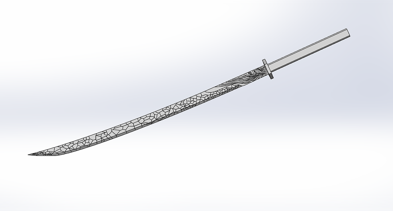 刺客伍六七魔刀千刃Solidworks建模