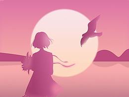 扁平插画风格页面