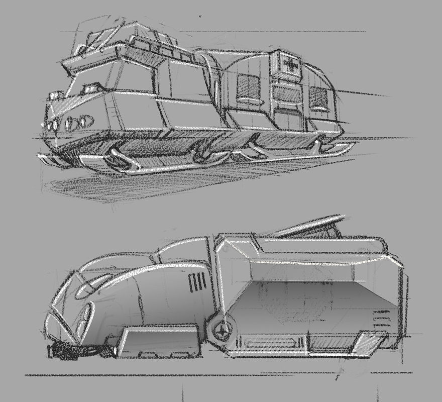 一些概念设计草图