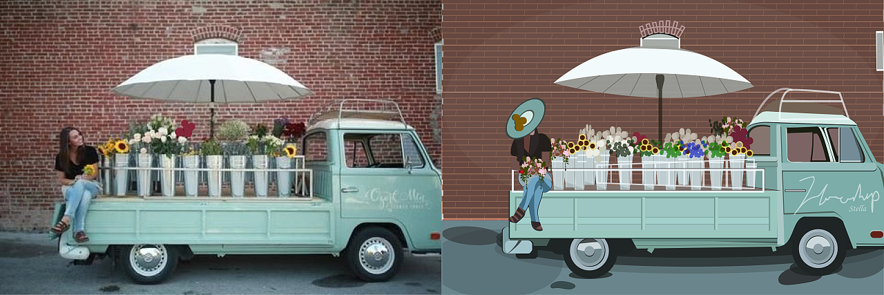 插画系列2+交通工具+花（图ZMTc2NDc1NzI0） - 创作习作 - 站酷设计师陈二姐的故事原创素材 - 站酷ZCOOL