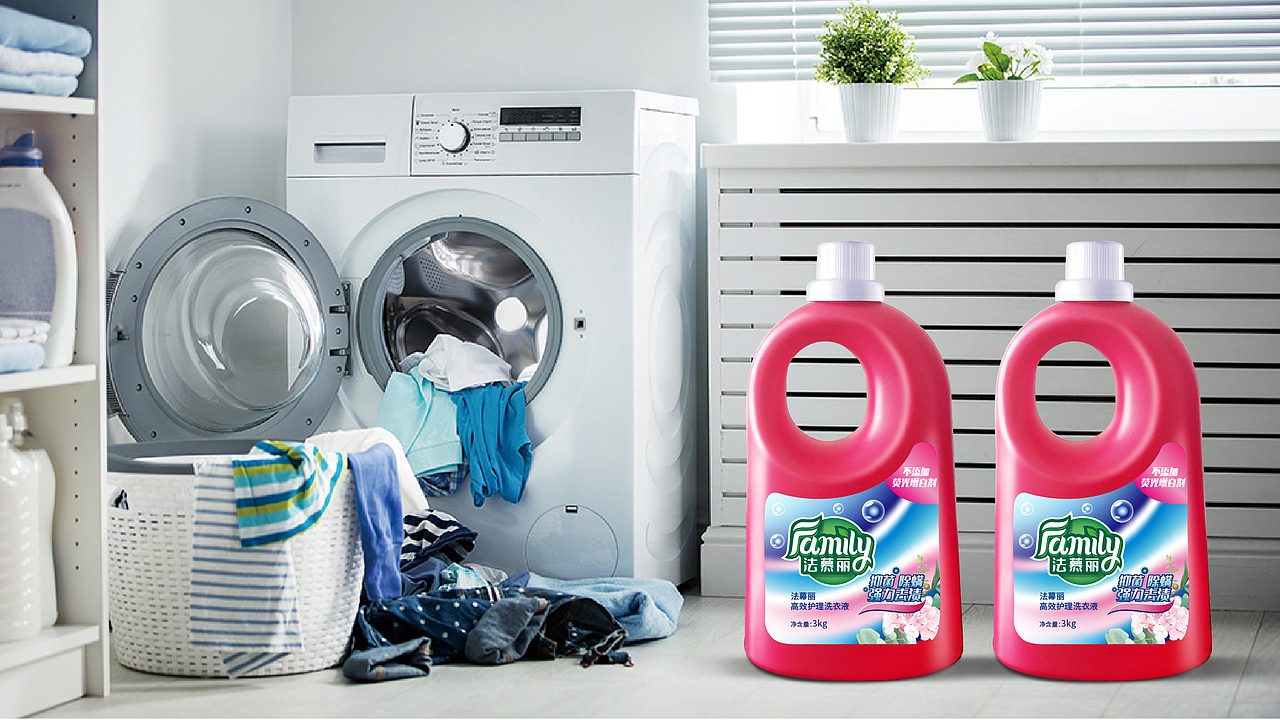 法慕丽洗衣液包装方案设计（图ZMjkwNzA1NjE2） - 包装 - 站酷设计师1117er原创素材 - 站酷ZCOOL