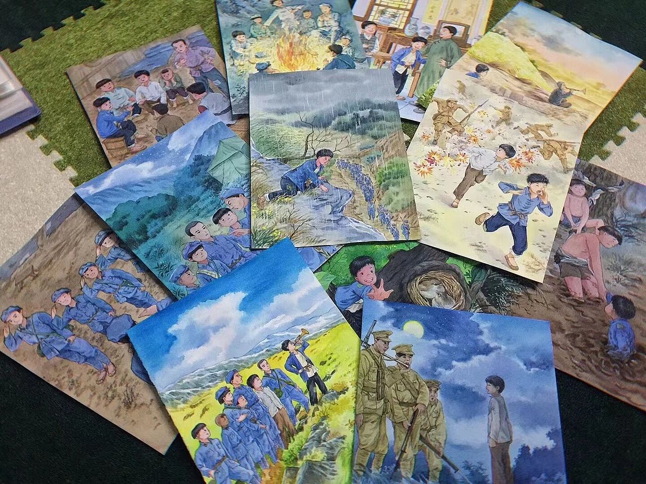 红色革命系列水彩插画（已出版）（图ZMjU4NDA2MjQ0） - 儿童插画 - 站酷设计师影可洛夫斯基原创素材 - 站酷ZCOOL