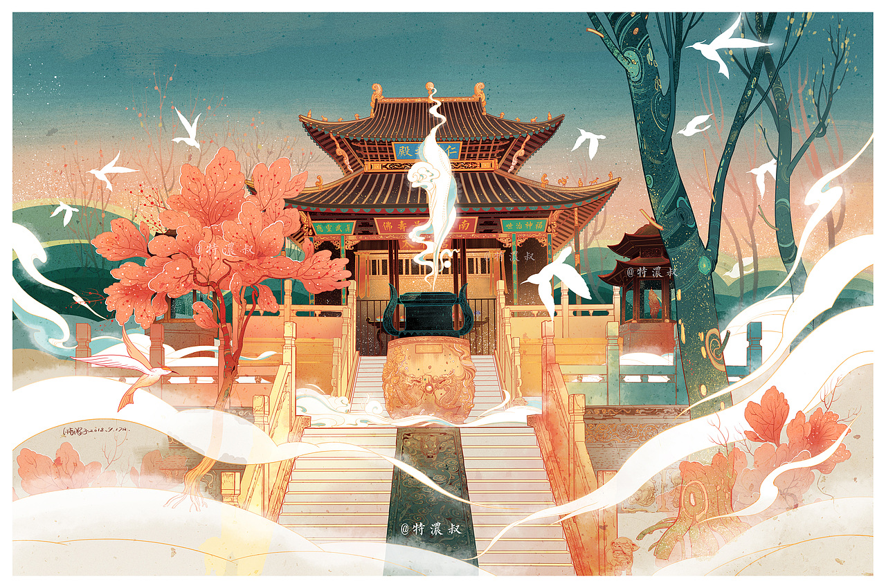 昆明金殿/线上教学案例（图ZMTI5MDA5NjIw） - 商业插画 - 站酷设计师特浓TN原创素材 - 站酷ZCOOL