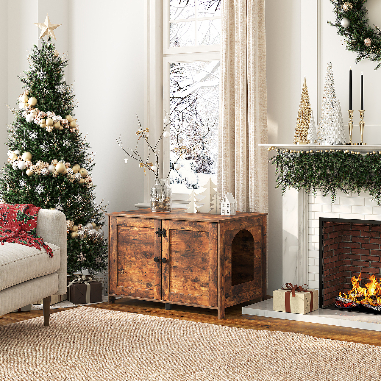 室内圣诞场景渲染