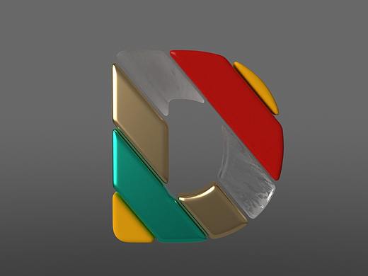 c4d使用域，制作文字动态滚动