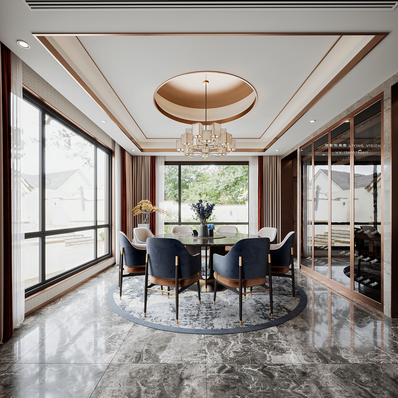 新中式别墅一套