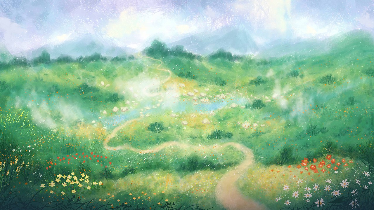 草地|插画|创作习作|苏笠尘 - 原创作品 - 站酷 (zcool)
