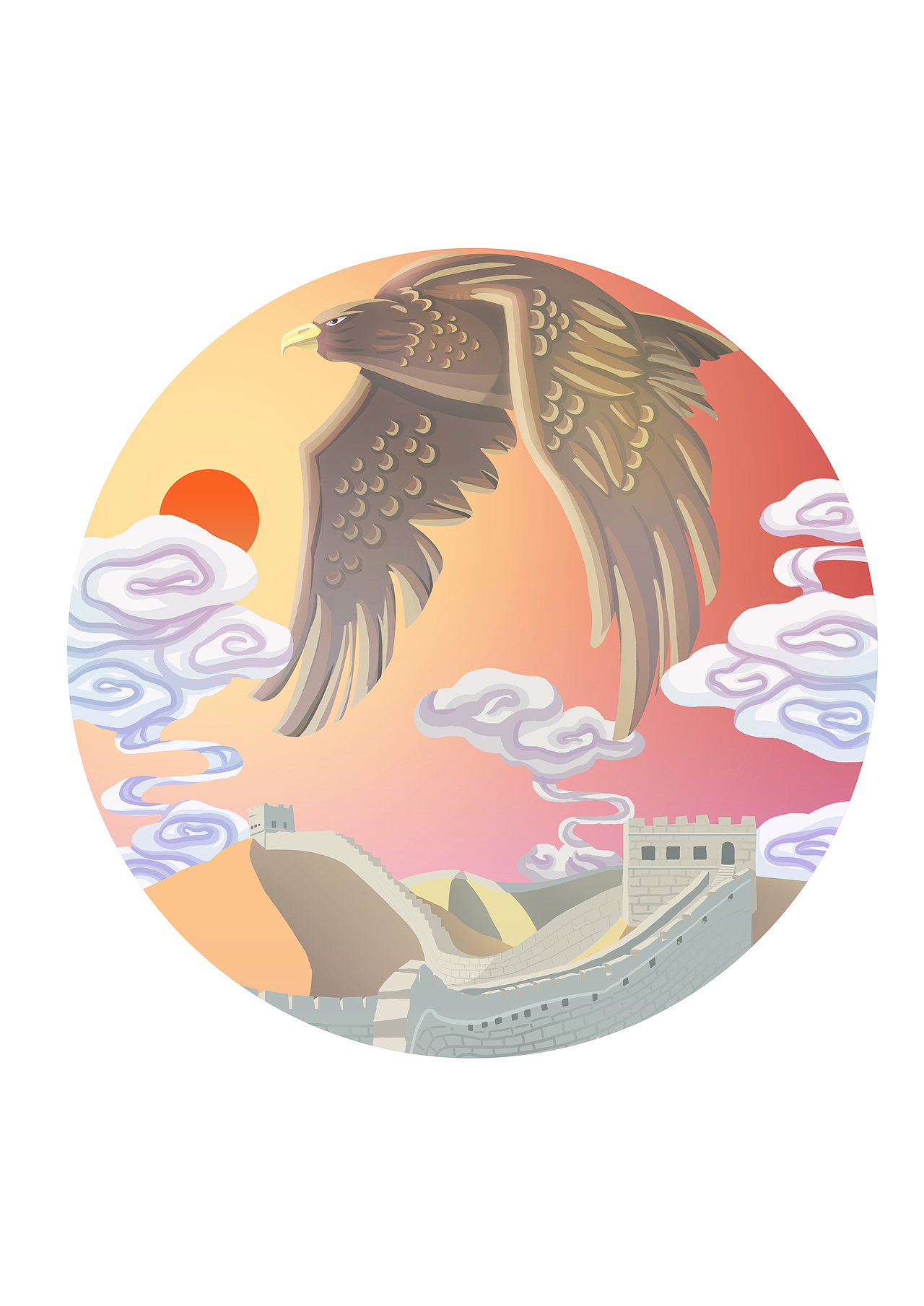 扁平化成语装饰画(包含实物展示)(图ZODA2MDkwNjg=) - 商业插画 - 站酷设计师悠悠漫心原创素材 - 站酷ZCOOL