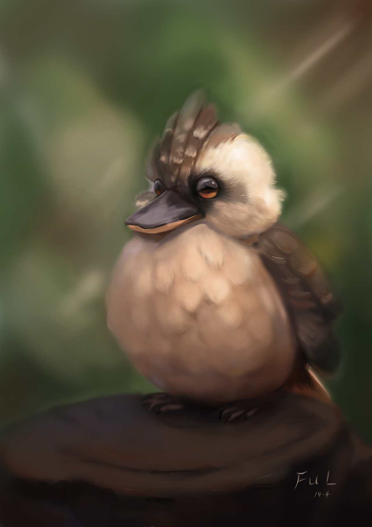 厚涂临摹练习——猪,鸟