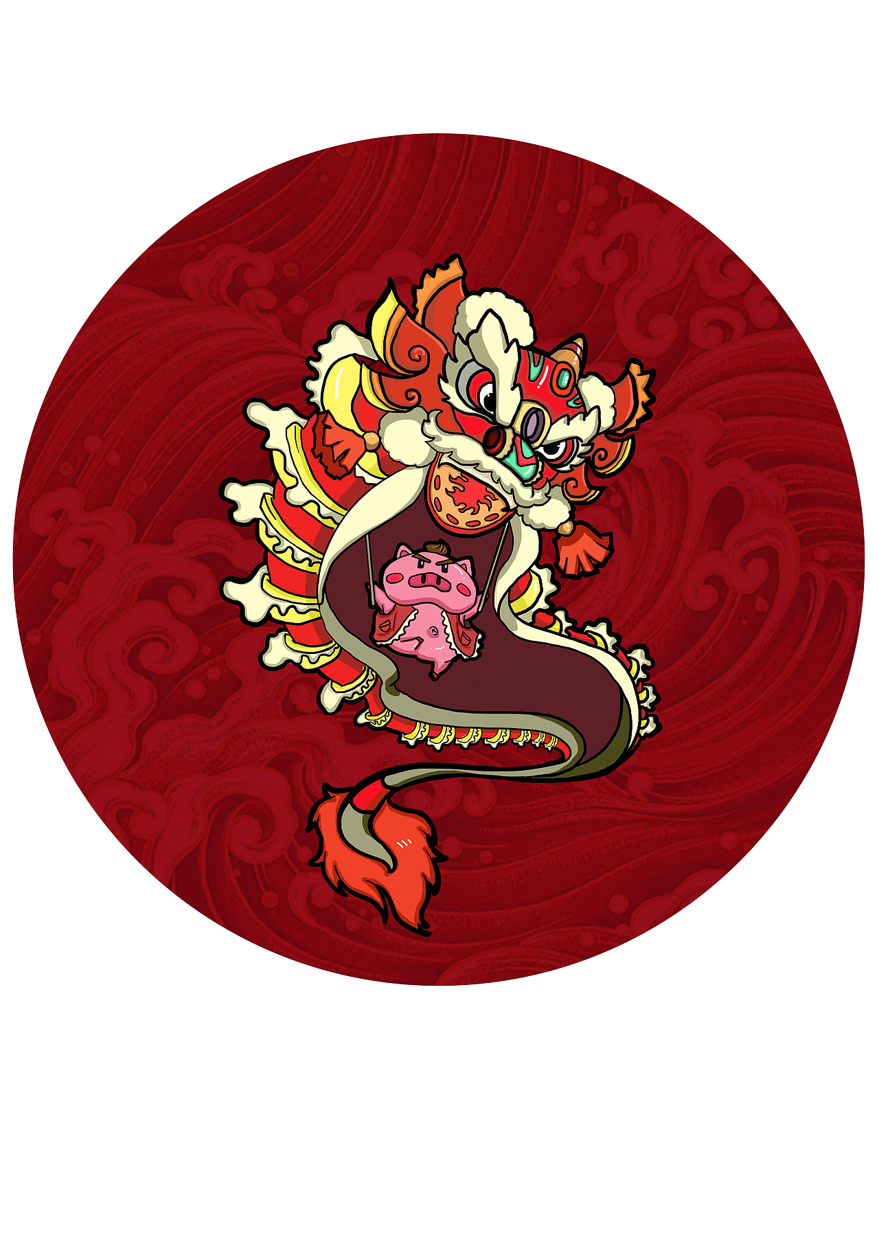 福报新春，金猪贺岁（图ZMTQzOTUzNTA0） - 创作习作 - 站酷设计师胡三原创素材 - 站酷ZCOOL