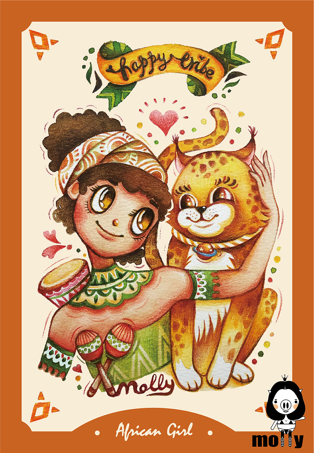 HAPPY GIRLS（图ZMjI0OTQ5NDA0） - 儿童插画 - 站酷设计师molly311原创素材 - 站酷ZCOOL