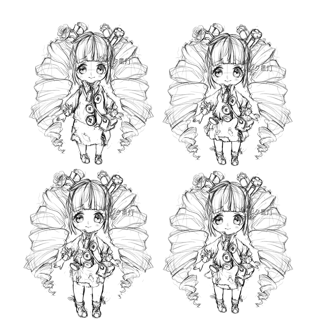 9举报12分享原创作品插画商业插画q版教程过程立绘角色设计服装设计