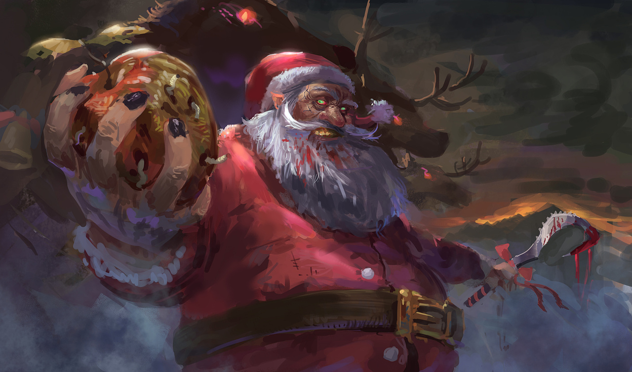 我喜欢的圣诞老人|插画|游戏原画|超人不穿秋裤 - 原创作品 - 站酷