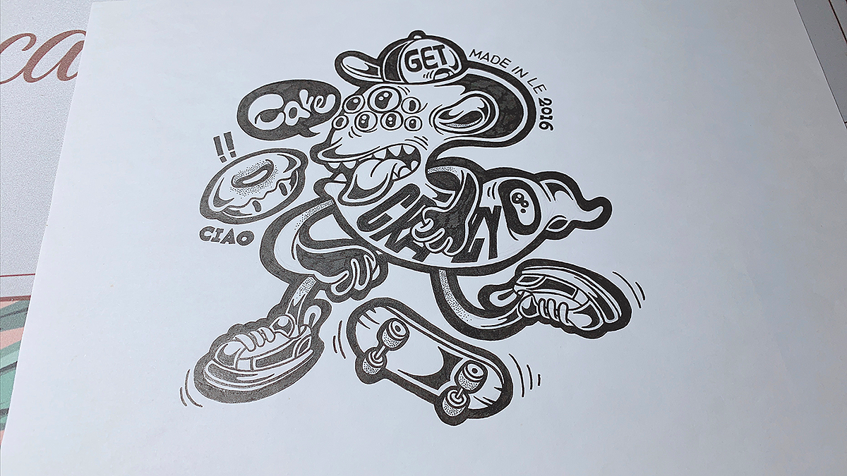 『字母小怪物』手绘稿合辑（图ZMTYzMTE3NDIw） - 创作习作 - 站酷设计师LOKLIAO丶樂原创素材 - 站酷ZCOOL