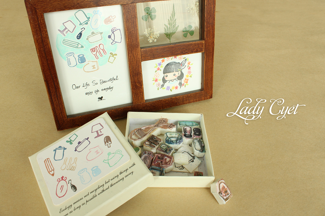 我爱橡皮章2（图ZMzQ0NTQwOA==） - 工艺品设计 - 站酷设计师自由的猞猁原创素材 - 站酷ZCOOL