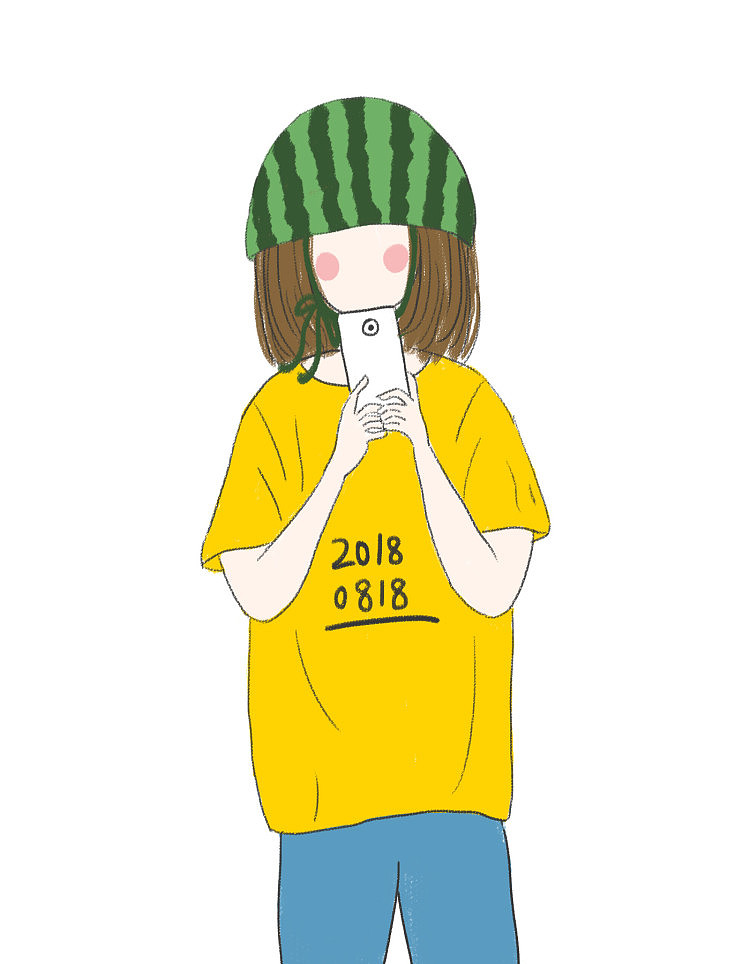 西瓜女孩（图ZMTI2MTI3NjQw） - 创作习作 - 站酷设计师Destiny安原创素材 - 站酷ZCOOL