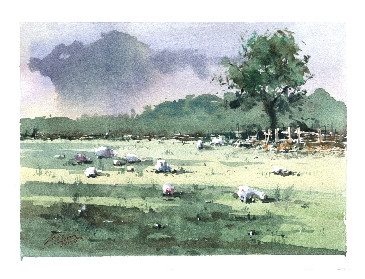 【水彩小风景教程】 |纯艺术|水彩|多么水彩 - 原创作品 - 站酷 (zcoo