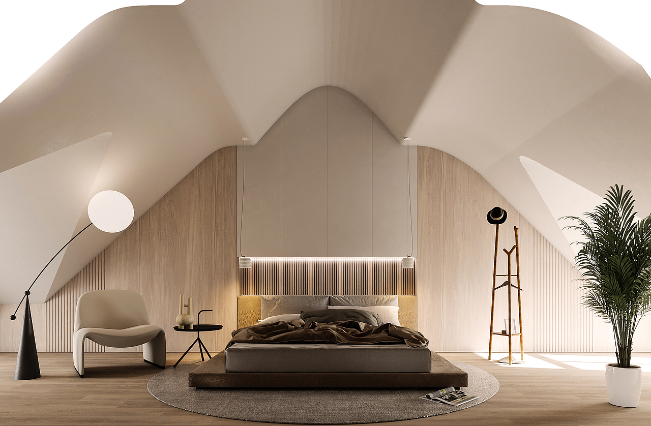 贵州兴义顶层阁楼设计+表现