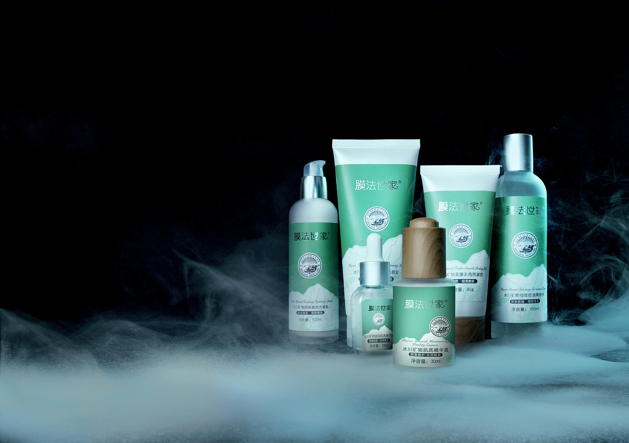 膜法世家12-蓝色调冰川系列（图ZMTAwNDg4Mzg0） - 产品摄影 - 站酷设计师cathy_lty吱吱原创素材 - 站酷ZCOOL