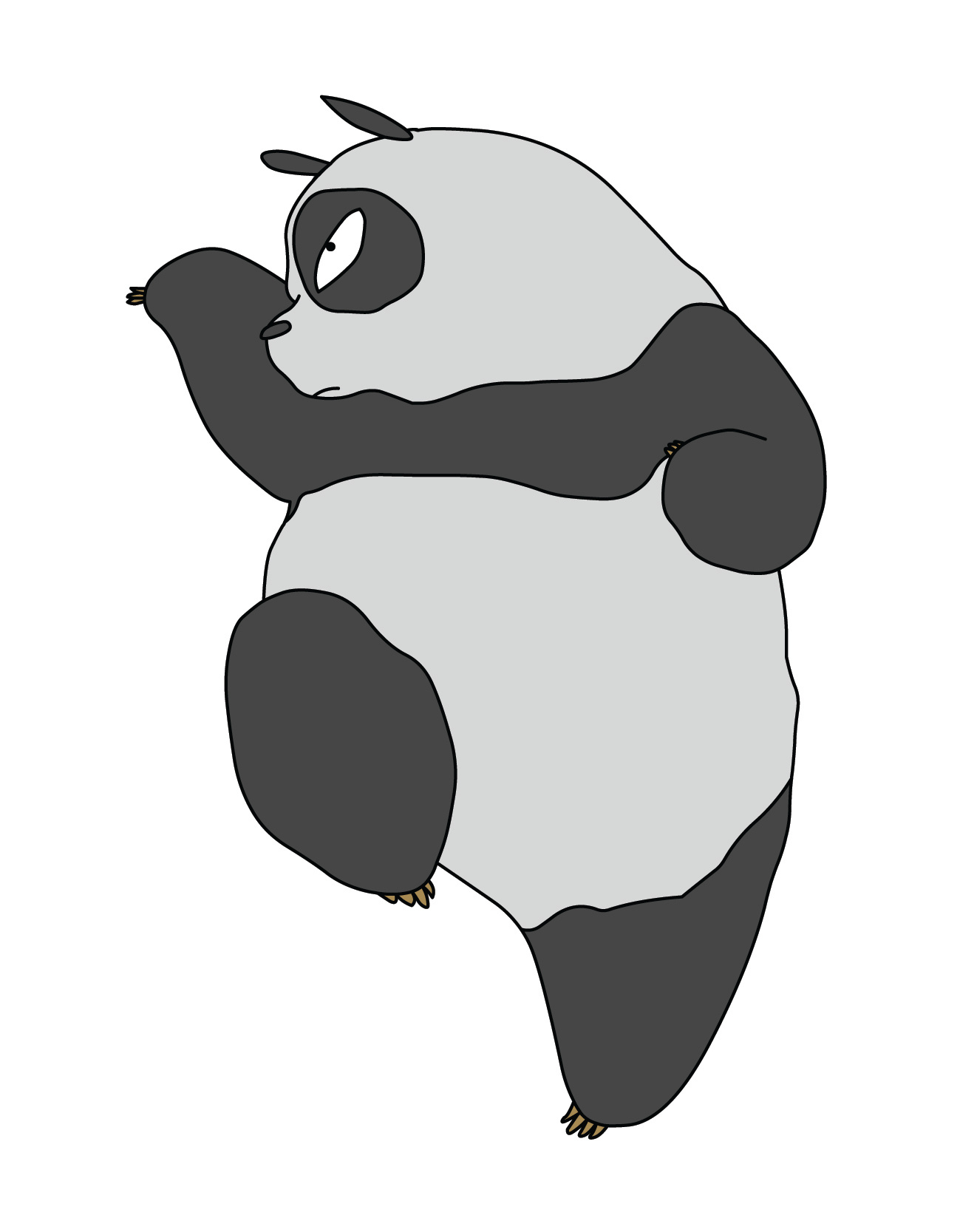 憨态可爱的大熊猫插画图片_动漫卡通_插画绘画-图行天下素材网