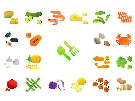 Food Stuffs Sticker 食谱食材贴纸作品