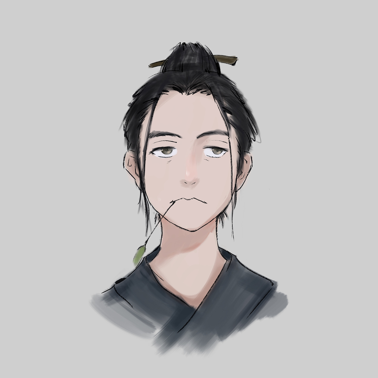 无意间看见站酷一个大佬涂的王也,我也跟着画了一张.