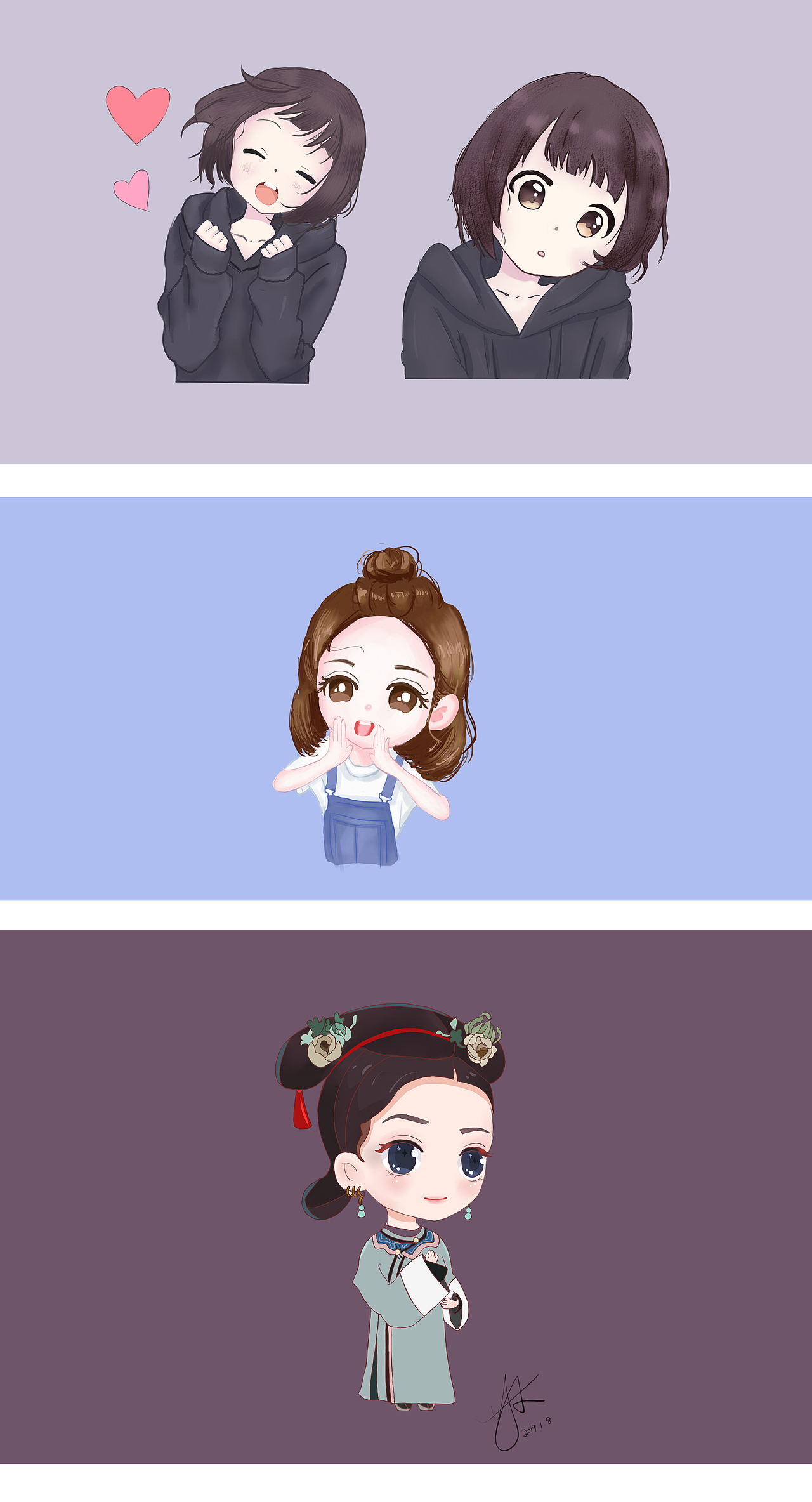 手绘练习（图ZMTQxMzI4NzM2） - 创作习作 - 站酷设计师樱子小姐姐原创素材 - 站酷ZCOOL