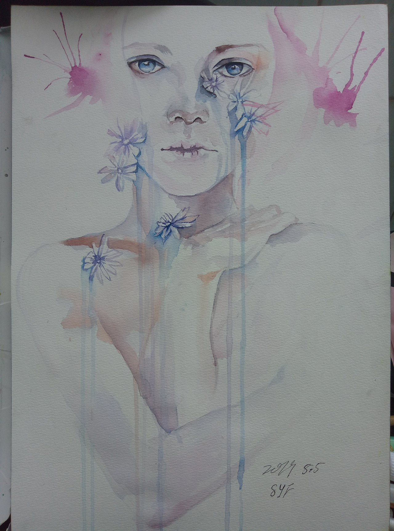 臨摹練習(xí)水彩插畫（圖ZMTU4NTM0MDcy） - 繪畫 - 站酷設(shè)計師星星星塵原創(chuàng)素材 - 站酷ZCOOL