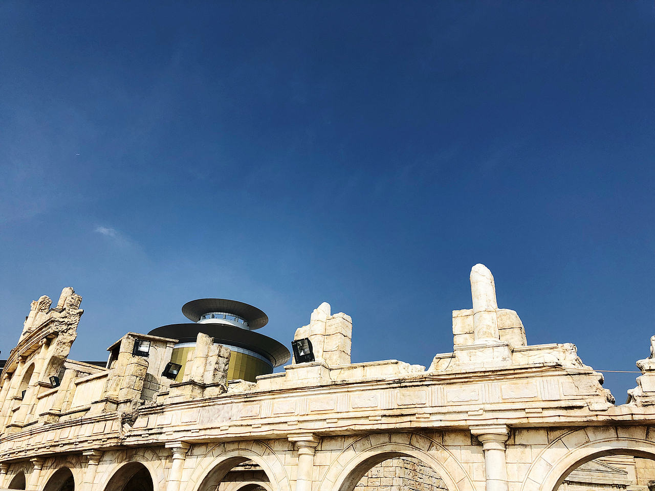 蓝天,古建筑,完美