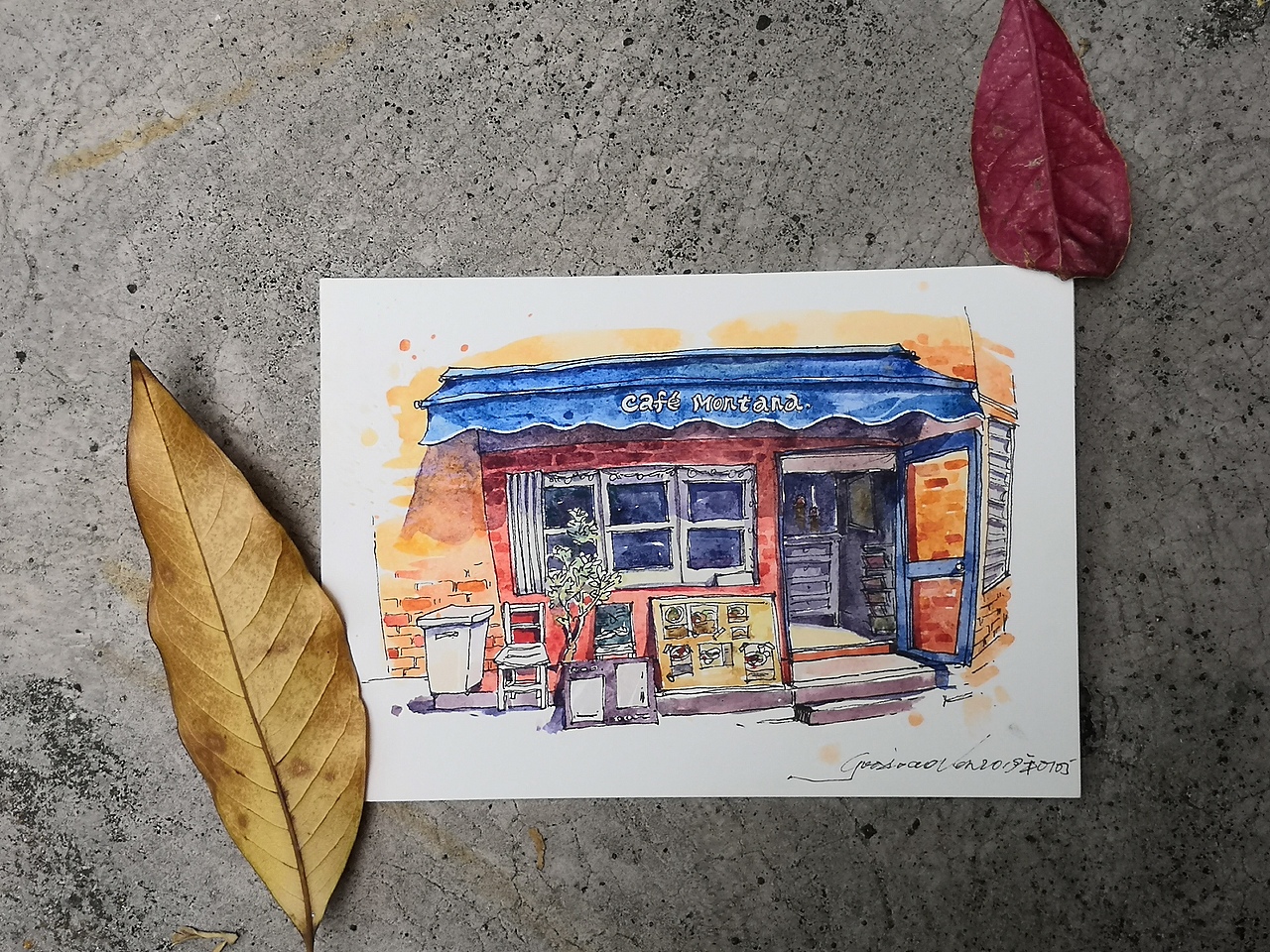 【每日练习】水彩街景