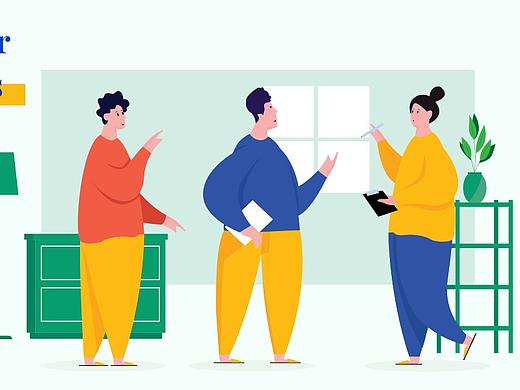 办公室插画（个人主页-ZNTAzMjU3ODA=） - 概念设定 - 站酷设计师范悠然A原创素材 - 站酷ZCOOL