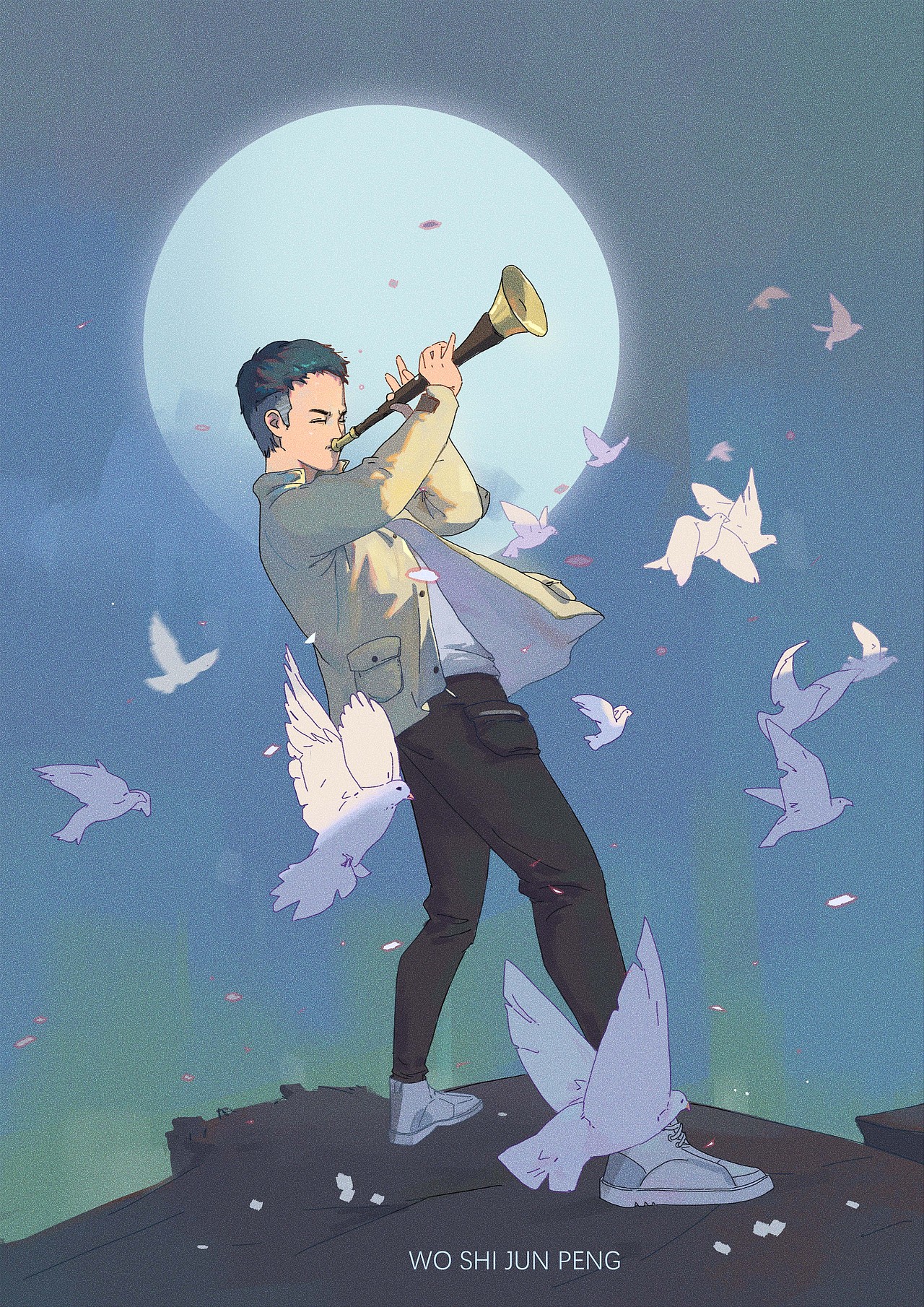 唢呐|插画|创作习作|我是俊鹏_原创作品-站酷zcool