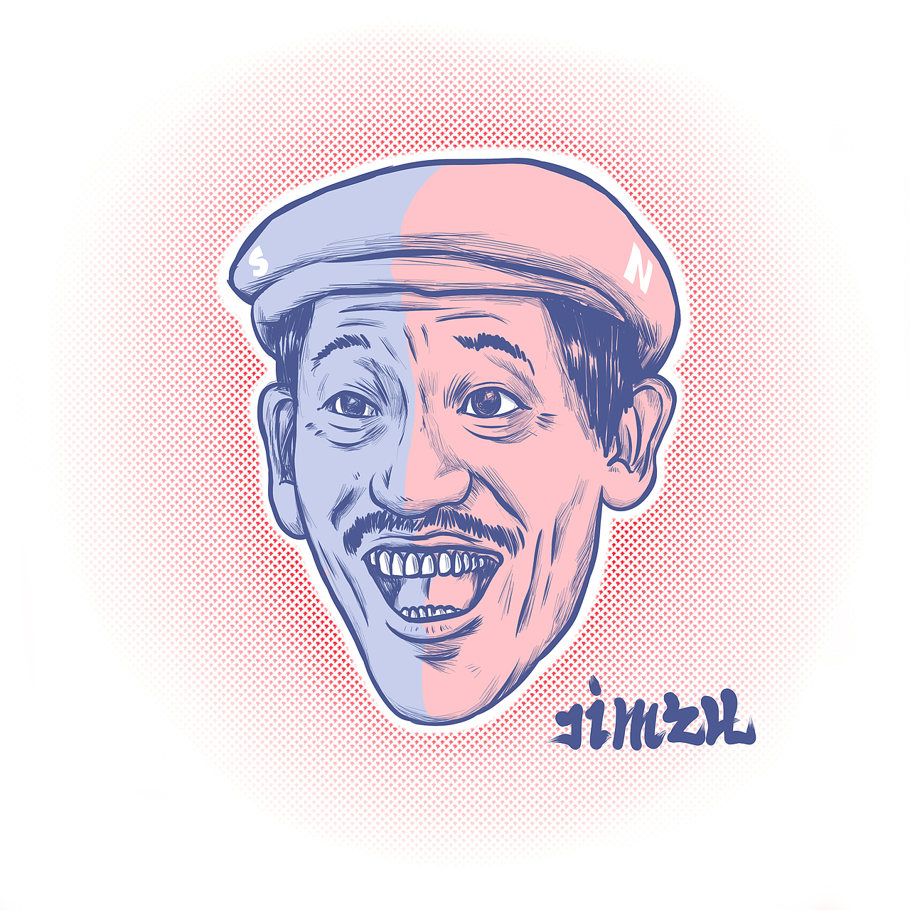 总结2014年，一些涂鸦，一些插画，蓝白粉大搭配（图ZMjUwMjQ2NjQ=） - 创作习作 - 站酷设计师JIMZH酷嗨儿原创素材 - 站酷ZCOOL